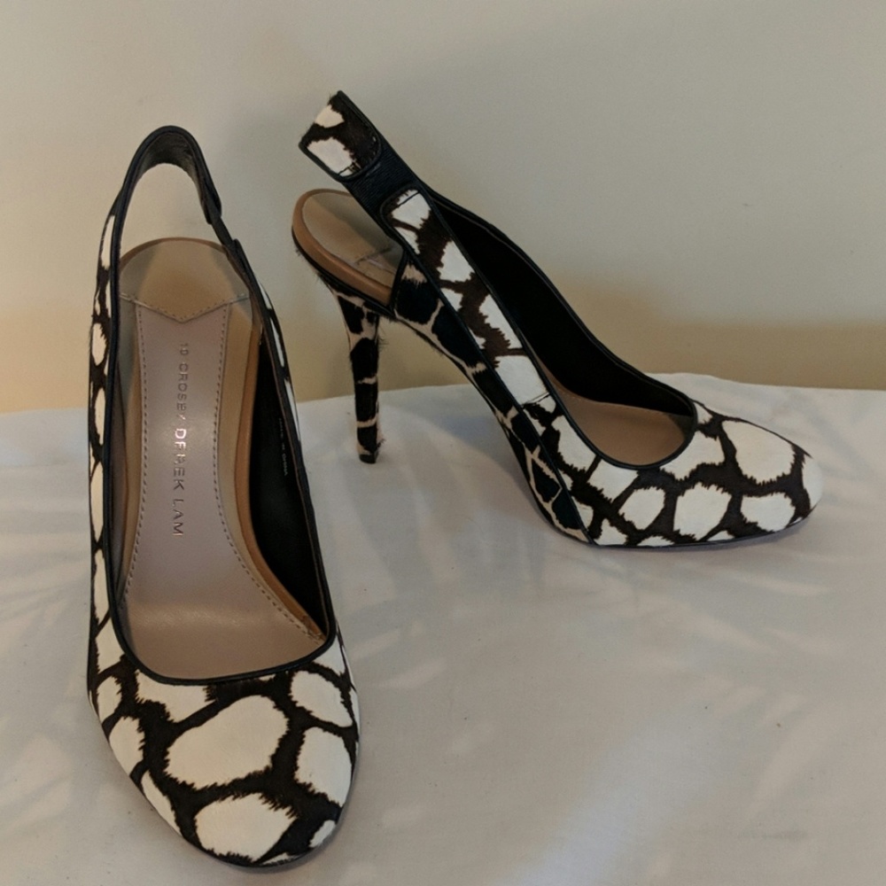 10 Crosby Derek Lam Slingback Shoes Heels 7 New!